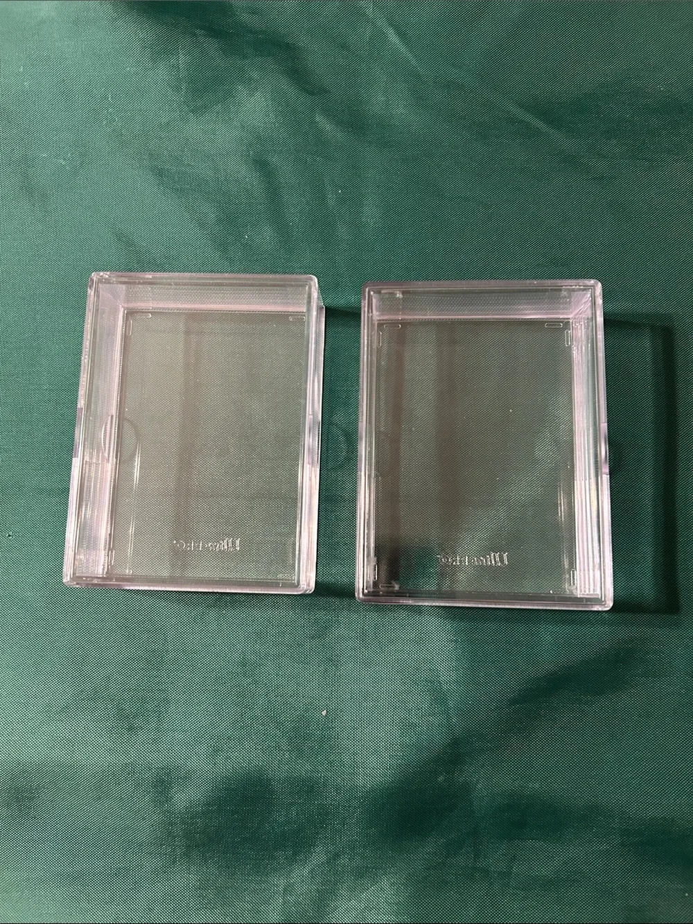 Clear Plastic Storage Case for trading cards - Transparent. Pack of 2
